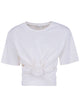 Magda Butrym Twist Cropped T-Shirt