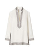 Tory Burch Linen Crystal Embellished Tunic