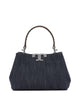Tory Burch Blue Cotton Wool Polyamide Bovine Suede Cow Leather Handbag