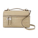 Tory Burch Romy Slim Top Handle Purse - - Leather - Beige