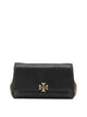 Tory Burch Black Cow Leather Polyester Crossbody Bag