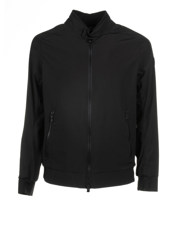 Colmar Black Softshell Biker Jacket