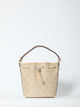 Tory Burch T-Monogram Bucket Bag - - Leather - Beige