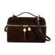 Tory Burch Romy Slim Top Handle Purse - - Leather - Brown