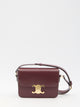 Celine Shoulder Bag Triomphe Classique Burgundy In Leather, Elegant And Versatile.