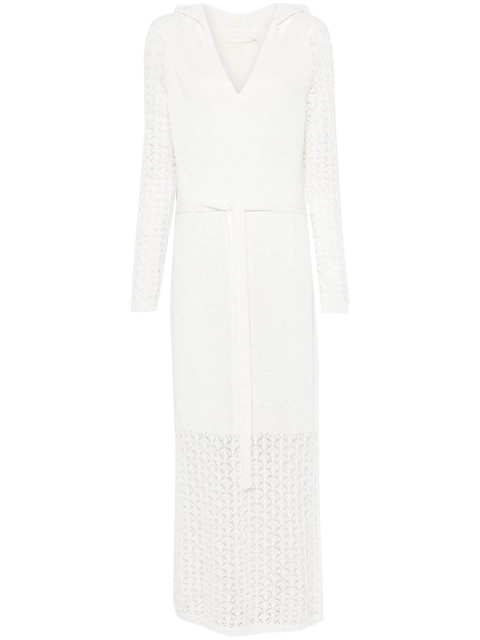 Zimmermann Wylie Lace Knit Hooded Dress