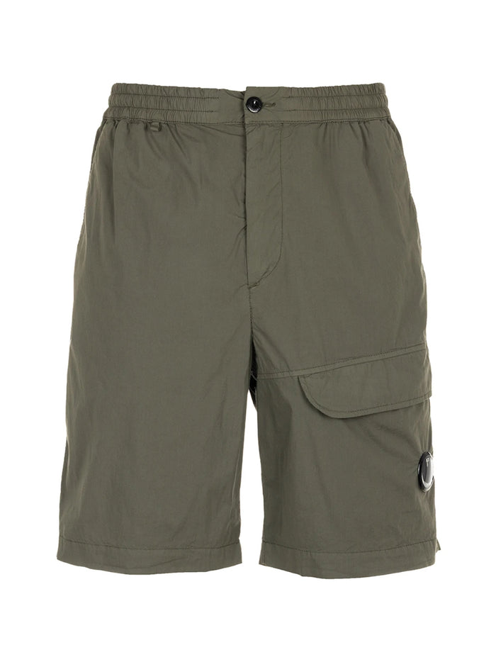 C.p.company Lens Logo Cargo Stretch Bermuda Shorts