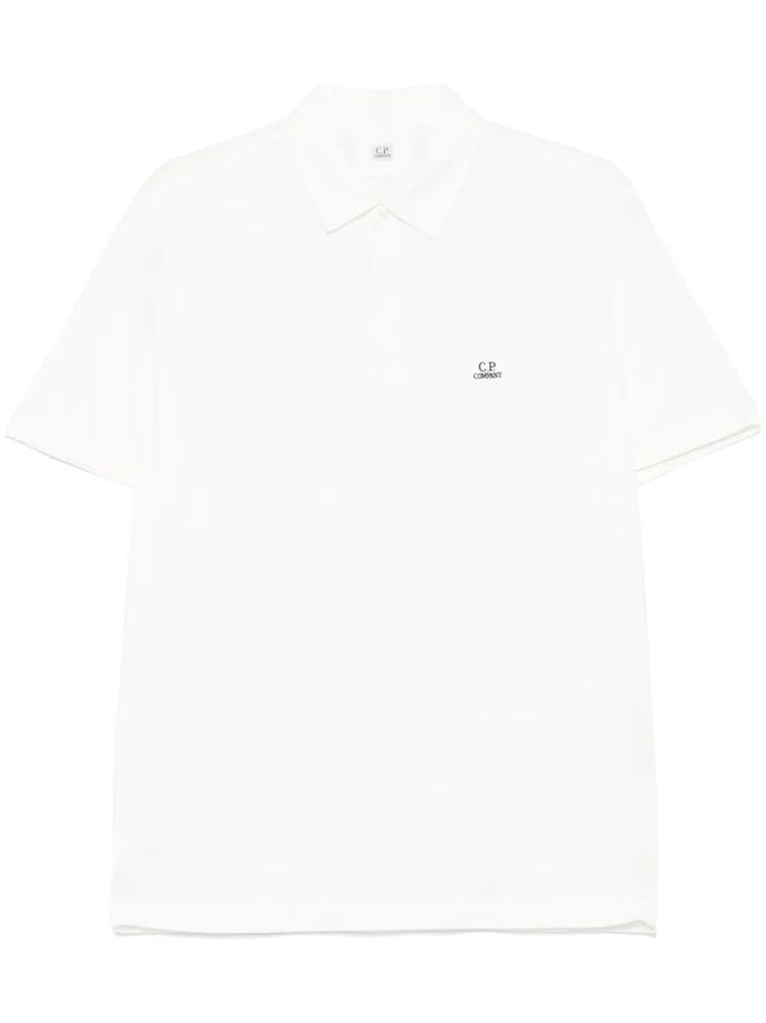 C.p.company Logo Patch Polo Shirt