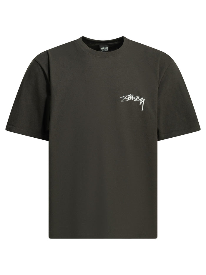 Stussy Black Cotton T-Shirt