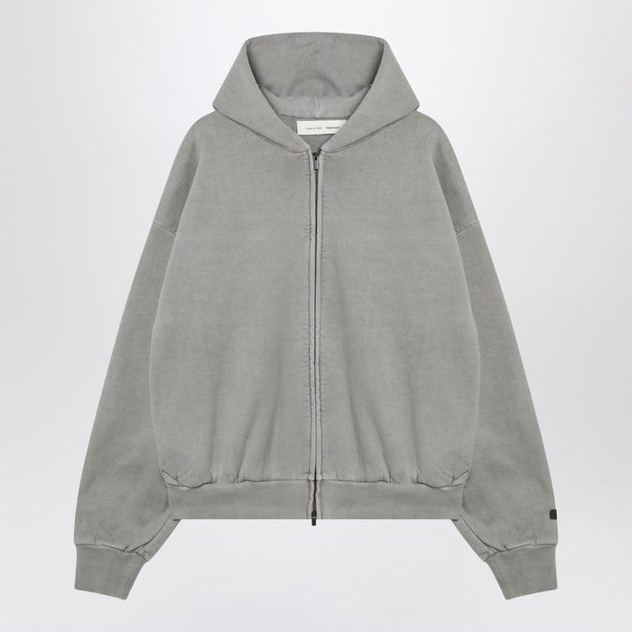 Fear Of God Essentials Fear Of God Essentials Full Zip Hoodie Grey