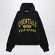 Fear Of God Essentials Black Washed Sweatshirt With Logo Print