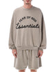 Fear Of God Essentials Faded Seal Cotton Fleece Crewneck Sweatshirt