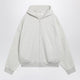 Fear Of God Essentials Light Grey Mélange Cotton Fleece Zipup Sweatshirt