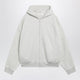 Fear Of God Essentials Light Grey Mélange Cotton Fleece Zip-Up Sweatshirt