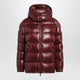 Moncler Dark Red Maire Down Jacket In Nylon Laqué