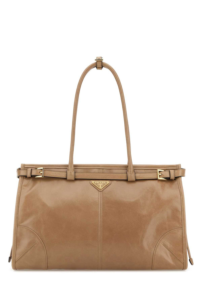 Prada Beige Large Prada Bonnie Shoulder Bag