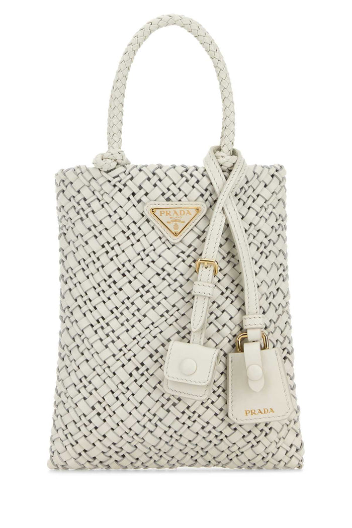 Prada White Leather Handbag
