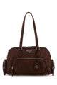 Prada Chocolate Leather Shoulder Bag