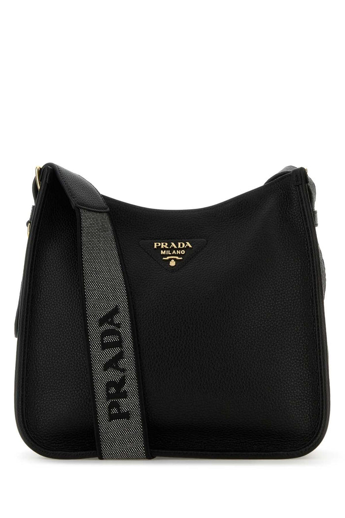 Prada Black Leather Shoulder Bag