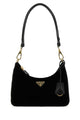 Prada Black Velvet Mini Prada Re-Edition Shoulder Bag