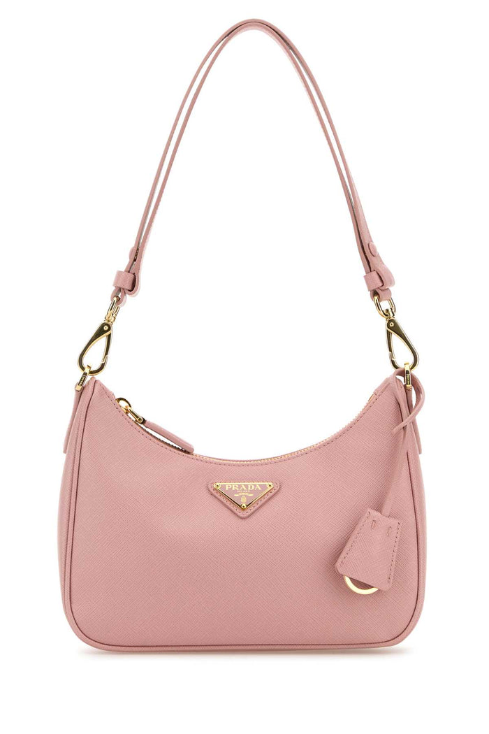 Prada Pink Leather Mini Prada Re-Edition Shoulder Bag