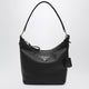 Prada Small Black Leather Hobo Bag