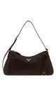 Prada Dark Brown Nappa Leather Shoulder Bag