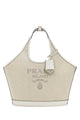 Prada Sand Canvas Handbag