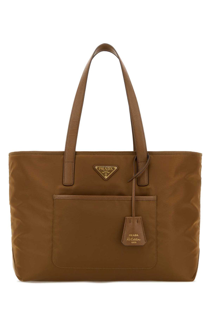 Prada Brown Re-Nylon Shopping Bag