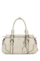 Prada Ivory Leather Large Handbag