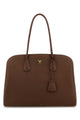 Prada Chocolate Leather Shopping Bag