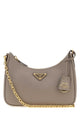 Prada Dark Grey Leather Re-Edition 2005 Shoulder Bag