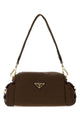 Prada Brown Canvas Shoulder Bag
