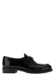 Prada Black Leather Loafers