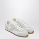 Prada White Sneakers With Suede Inserts