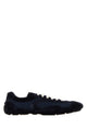 Prada Midnight Blue Suede And Mesh Montecarlo Sneakers