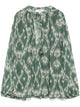 Ba&Sh Menaelle Khaki Beige Printed Blouse