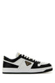 Prada Two-Tone Leather Downtown Sneakers