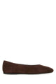Prada Brown Suede Ballerinas