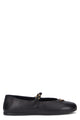 Prada Prada Black Nappa Leather Ballerinas