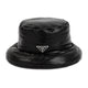 Prada Black Nappa Leather Padded Hat