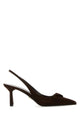 Prada Moro Suede Leather Pumps