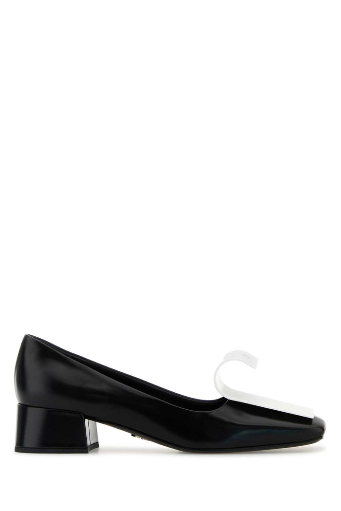 Prada Two-Tone Leather Pumps