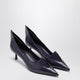 Prada Purple Brushed Leather Décolleté