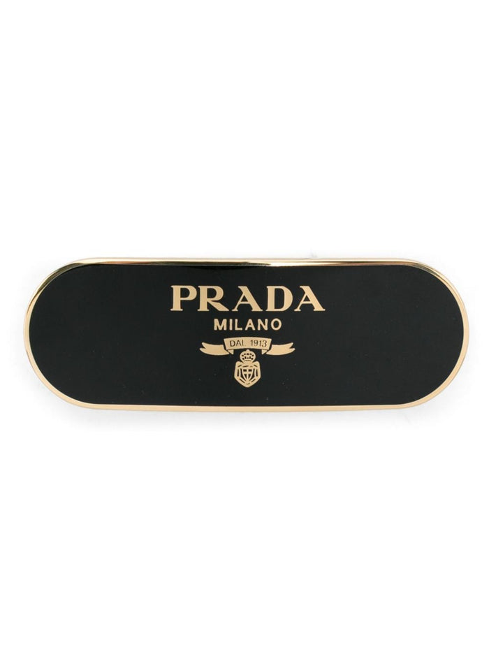 Prada Polished Logo Barrette