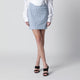 Vivienne Westwood Light Blue Striped Mini Skirt