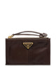 Prada Leather Card Holder With Zipper