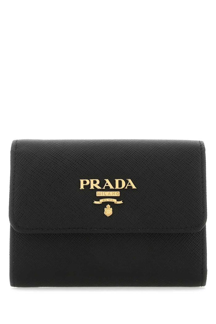 Prada Small Wallet In Black Saffiano Leather
