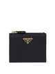 Prada Triangle-Logo Saffiano Leather Wallet