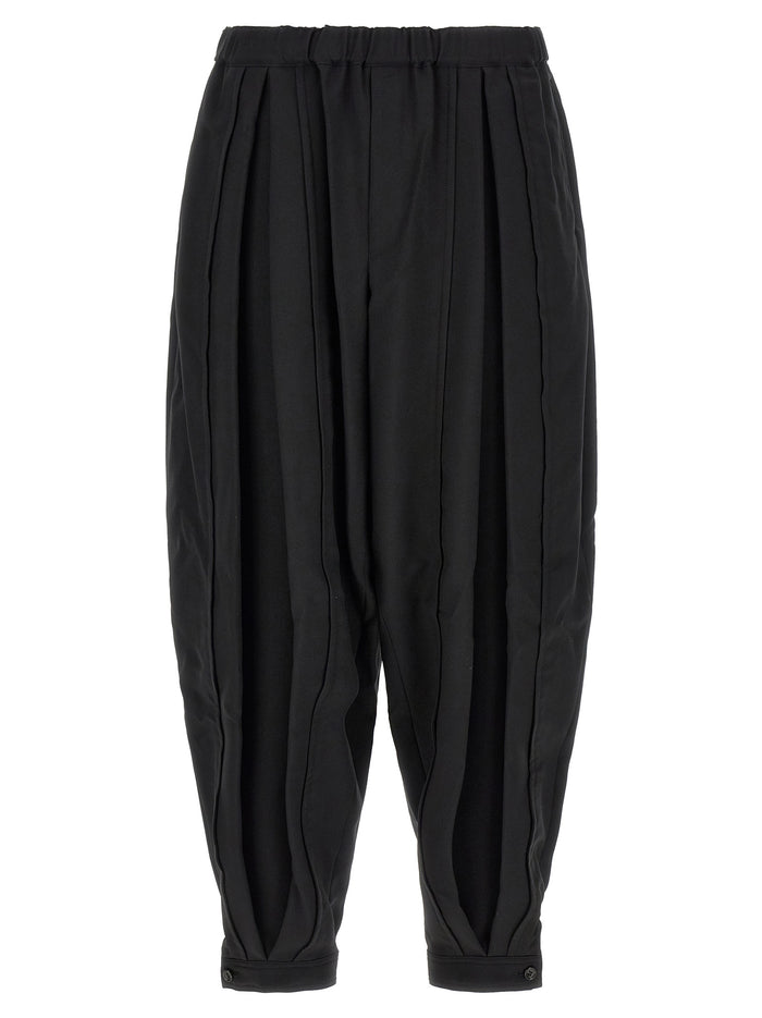 Comme Des Garcons Black Barrel Leg Pants